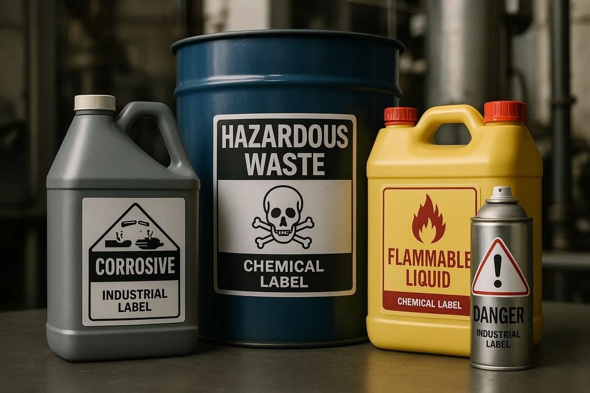 Chemical Drums Label printing in Karachi